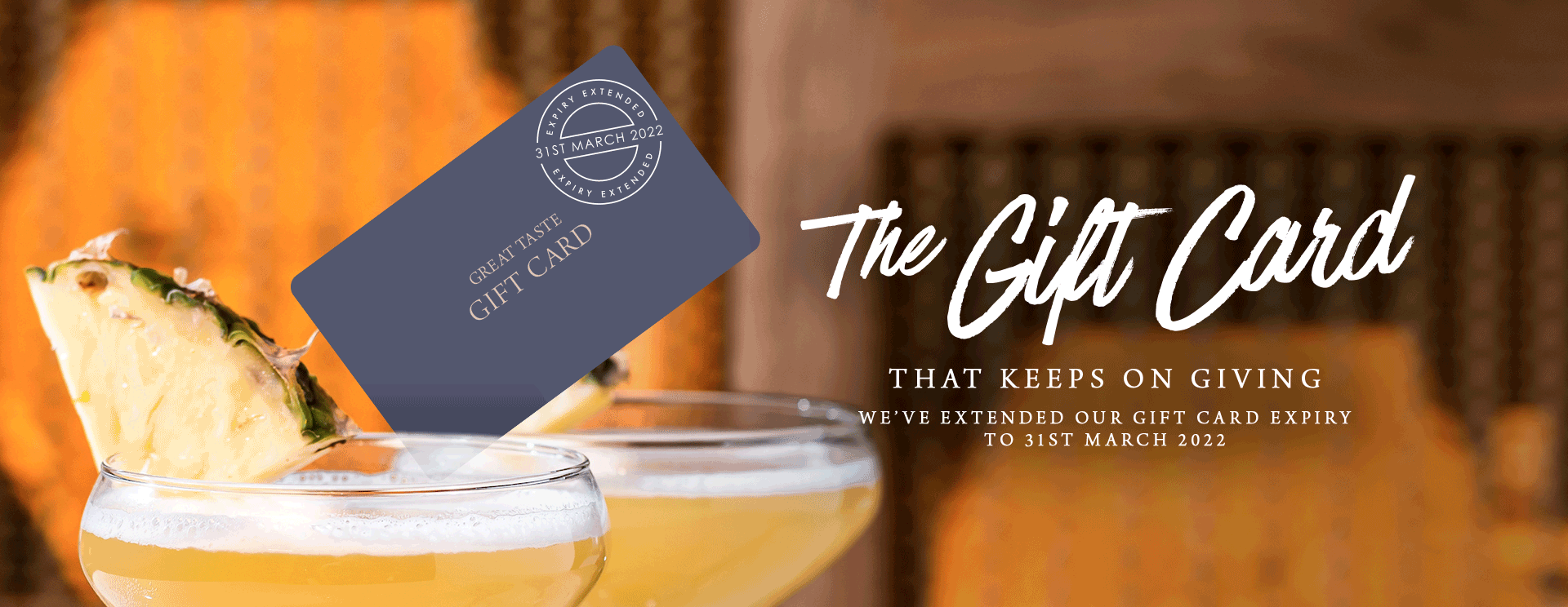 Give the gift of a gift card at The Oatlands Chaser