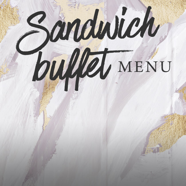 Sandwich buffet menu at The Oatlands Chaser