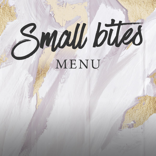 Small Bites menu at The Oatlands Chaser 